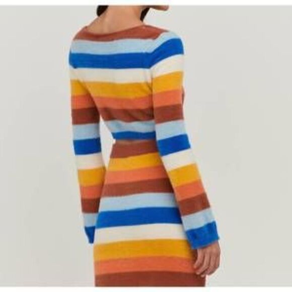 Charlie Holiday Mariana Maxi Skirt - Multi Stripe Size 4 NWT - Picture 2 of 9